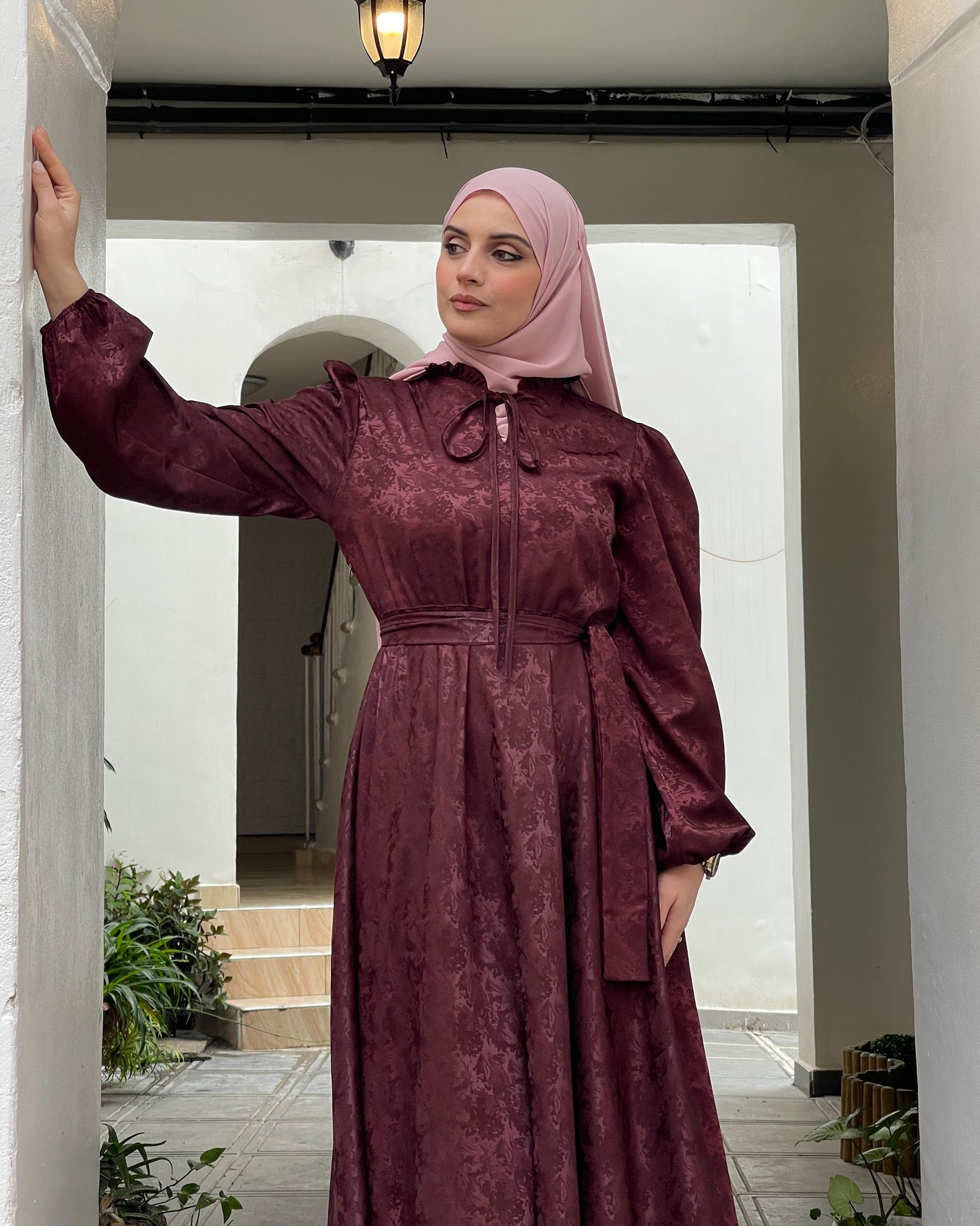 Robe “AMIRA” (Bordeaux)
